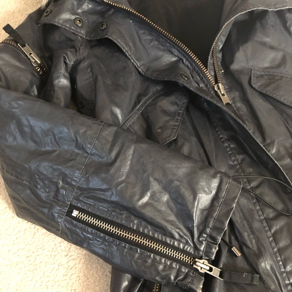 SAM New York Matte Metallic Navy Blue Jacket - Picture 6 of 8